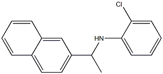 2-chloro-N-[1-(naphthalen-2-yl)ethyl]aniline Struktur