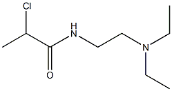 2-chloro-N-[2-(diethylamino)ethyl]propanamide Struktur