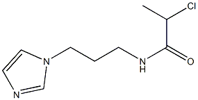 2-chloro-N-[3-(1H-imidazol-1-yl)propyl]propanamide Struktur