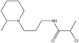 2-chloro-N-[3-(2-methylpiperidin-1-yl)propyl]propanamide Struktur