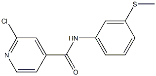 2-chloro-N-[3-(methylsulfanyl)phenyl]pyridine-4-carboxamide Struktur