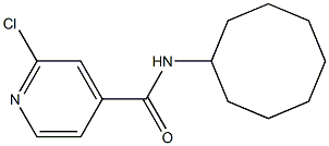 2-chloro-N-cyclooctylpyridine-4-carboxamide Struktur