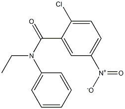 2-chloro-N-ethyl-5-nitro-N-phenylbenzamide Struktur