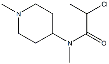 2-chloro-N-methyl-N-(1-methylpiperidin-4-yl)propanamide Struktur