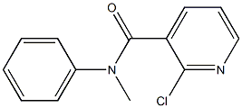 2-chloro-N-methyl-N-phenylpyridine-3-carboxamide Struktur