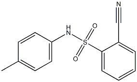 2-cyano-N-(4-methylphenyl)benzenesulfonamide Struktur