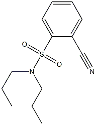 2-cyano-N,N-dipropylbenzenesulfonamide Struktur