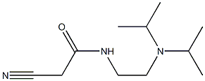 2-cyano-N-[2-(diisopropylamino)ethyl]acetamide Struktur