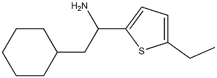 2-cyclohexyl-1-(5-ethylthiophen-2-yl)ethan-1-amine Struktur