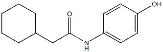 2-cyclohexyl-N-(4-hydroxyphenyl)acetamide Struktur