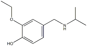 2-ethoxy-4-[(propan-2-ylamino)methyl]phenol Struktur