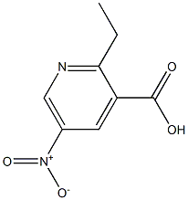 2-ethyl-5-nitropyridine-3-carboxylic acid Struktur