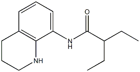 2-ethyl-N-(1,2,3,4-tetrahydroquinolin-8-yl)butanamide Struktur