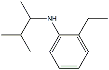 2-ethyl-N-(3-methylbutan-2-yl)aniline Struktur