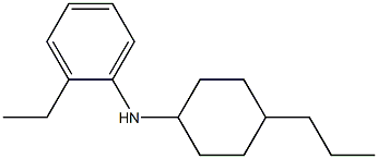 2-ethyl-N-(4-propylcyclohexyl)aniline Struktur