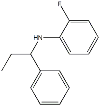 2-fluoro-N-(1-phenylpropyl)aniline Struktur