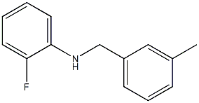 2-fluoro-N-[(3-methylphenyl)methyl]aniline Struktur