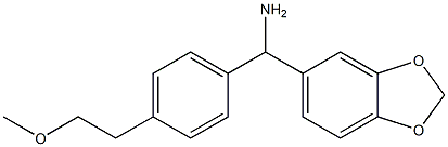 2H-1,3-benzodioxol-5-yl[4-(2-methoxyethyl)phenyl]methanamine Struktur