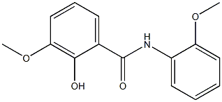 2-hydroxy-3-methoxy-N-(2-methoxyphenyl)benzamide Struktur