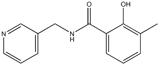 2-hydroxy-3-methyl-N-(pyridin-3-ylmethyl)benzamide Struktur