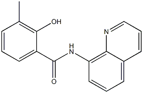 2-hydroxy-3-methyl-N-(quinolin-8-yl)benzamide Struktur