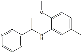 2-methoxy-5-methyl-N-[1-(pyridin-3-yl)ethyl]aniline Struktur