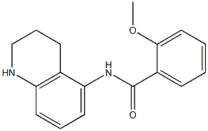 2-methoxy-N-(1,2,3,4-tetrahydroquinolin-5-yl)benzamide Struktur