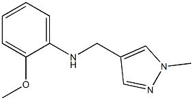 2-methoxy-N-[(1-methyl-1H-pyrazol-4-yl)methyl]aniline Struktur