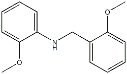 2-methoxy-N-[(2-methoxyphenyl)methyl]aniline Struktur