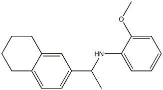 2-methoxy-N-[1-(5,6,7,8-tetrahydronaphthalen-2-yl)ethyl]aniline Struktur