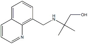 2-methyl-2-[(quinolin-8-ylmethyl)amino]propan-1-ol Struktur