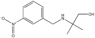 2-methyl-2-{[(3-nitrophenyl)methyl]amino}propan-1-ol Struktur