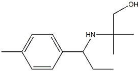 2-methyl-2-{[1-(4-methylphenyl)propyl]amino}propan-1-ol Struktur