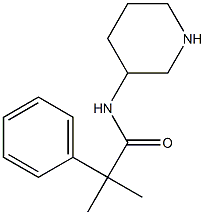 2-methyl-2-phenyl-N-(piperidin-3-yl)propanamide Struktur