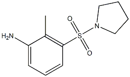 2-methyl-3-(pyrrolidine-1-sulfonyl)aniline Struktur