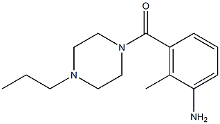 2-methyl-3-[(4-propylpiperazin-1-yl)carbonyl]aniline Struktur