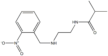 2-methyl-N-(2-{[(2-nitrophenyl)methyl]amino}ethyl)propanamide Struktur