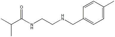 2-methyl-N-(2-{[(4-methylphenyl)methyl]amino}ethyl)propanamide Struktur