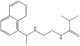 2-methyl-N-(2-{[1-(naphthalen-1-yl)ethyl]amino}ethyl)propanamide Struktur