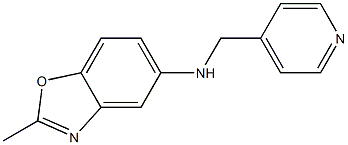 2-methyl-N-(pyridin-4-ylmethyl)-1,3-benzoxazol-5-amine Struktur