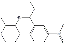 2-methyl-N-[1-(3-nitrophenyl)butyl]cyclohexan-1-amine Struktur