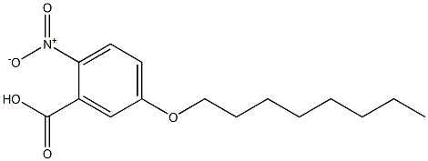 2-nitro-5-(octyloxy)benzoic acid Struktur