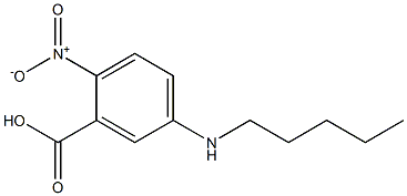 2-nitro-5-(pentylamino)benzoic acid Struktur