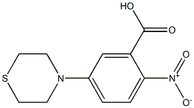 2-nitro-5-(thiomorpholin-4-yl)benzoic acid Struktur