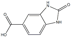 2-oxo-2,3-dihydro-1H-1,3-benzodiazole-5-carboxylic acid Struktur