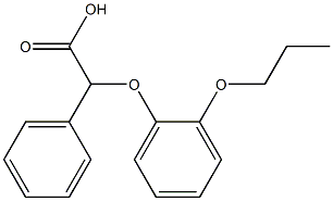 2-phenyl-2-(2-propoxyphenoxy)acetic acid Struktur