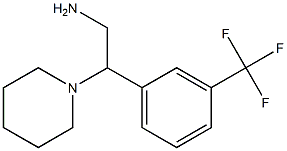 2-piperidin-1-yl-2-[3-(trifluoromethyl)phenyl]ethanamine Struktur