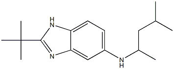 2-tert-butyl-N-(4-methylpentan-2-yl)-1H-1,3-benzodiazol-5-amine Struktur