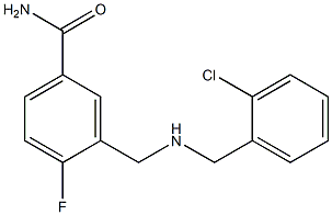 3-({[(2-chlorophenyl)methyl]amino}methyl)-4-fluorobenzamide Struktur