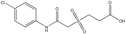 3-({[(4-chlorophenyl)carbamoyl]methane}sulfonyl)propanoic acid Struktur